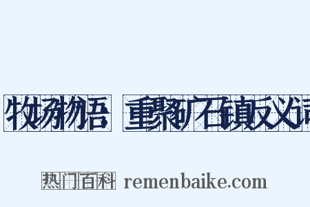 牧场物语：重聚矿石镇反义词是什么意思的图片